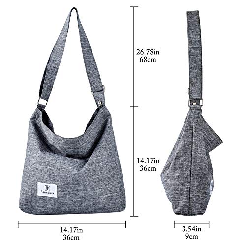 Bolsos Mujer,Fanspack Bolso Bandolera Mujer de Lona Bolsos Mujer Grandes Bolsos de Mujer Bolso Tote Mujer Bolso Shopper Hobo Bag Bolso Shopper Multifuncional