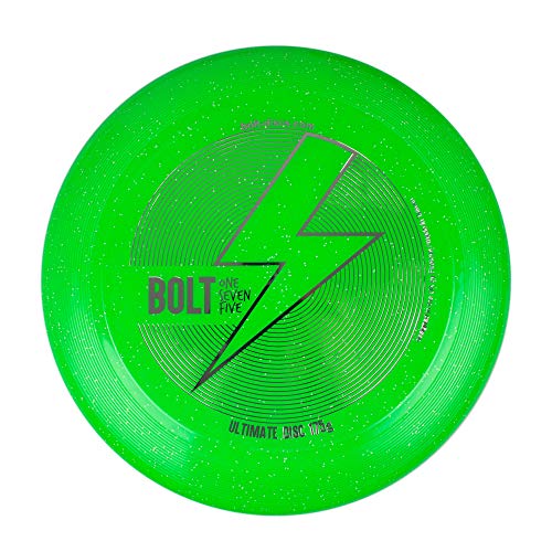 BOLT OneSevenFive Ultimate Frisbee Flying Disc! ¡Cinco Colores UV Disponibles! (Brillo Verde)