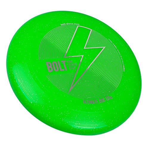 BOLT OneSevenFive Ultimate Frisbee Flying Disc! ¡Cinco Colores UV Disponibles! (Brillo Verde)