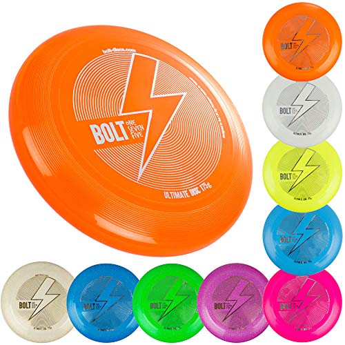 BOLT OneSevenFive Ultimate Frisbee Flying Disc! ¡Cinco Colores UV Disponibles! (Brillo Verde)