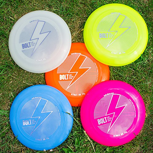 BOLT OneSevenFive Ultimate Frisbee Flying Disc! ¡Cinco Colores UV Disponibles! (Brillo Verde)