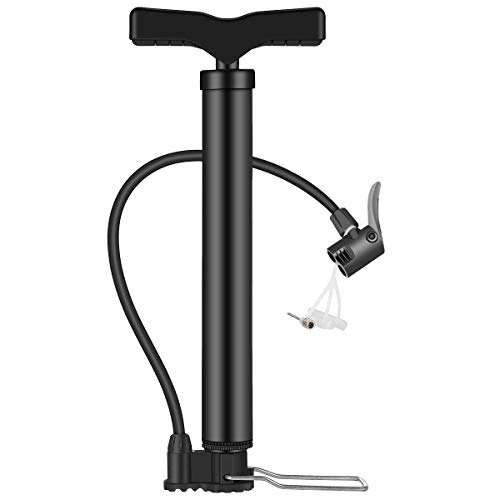 Bomba de Bicicleta, [120PSI] Diyife Bomba de Suelo para Bicicleta, Bomba de Suelo portátil para Bicicleta, Bomba de Aire para Presta/Schrader con Aguja de Bola, Válvula para Lancha Motora