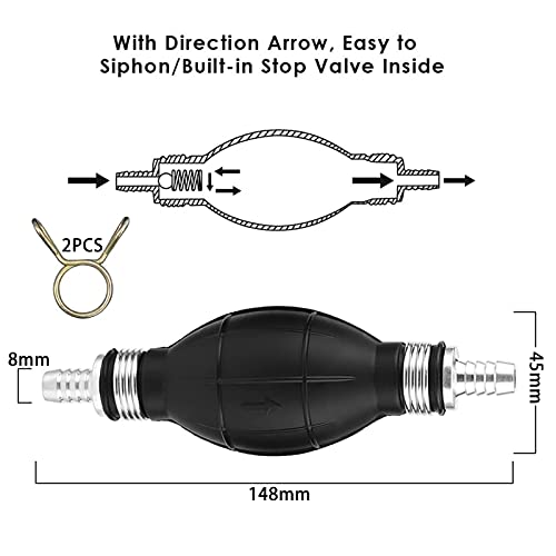 Bomba manual de gasolina de sifón,2M Bomba de Combustible de Mano de Gasolina,Bomba manual de transferencia diesel,bomba manual de combustible,Bomba de Cebado,Bomba Transferencia líquido