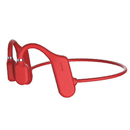 Bone Conduction Headphones Bluetooth Wireless Earphones Sports Open Ear Headphones Waterproof Lightweight Red