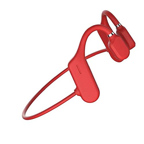 Bone Conduction Headphones Bluetooth Wireless Earphones Sports Open Ear Headphones Waterproof Lightweight Red