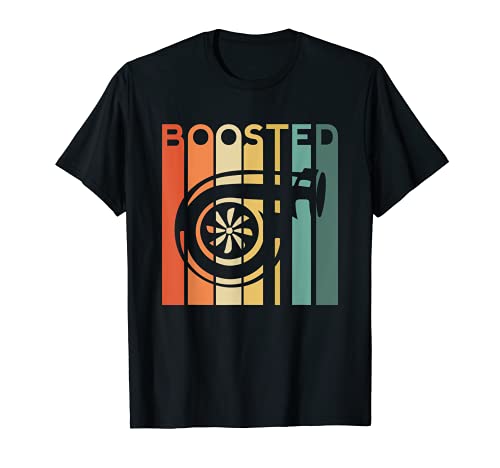 Boost Turbo Car Turbocompresor Auto X Retro Race Tuner Camiseta