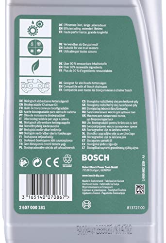 Bosch Home and Garden 2607000181 Bosch Aceite Biodegradable, Verde