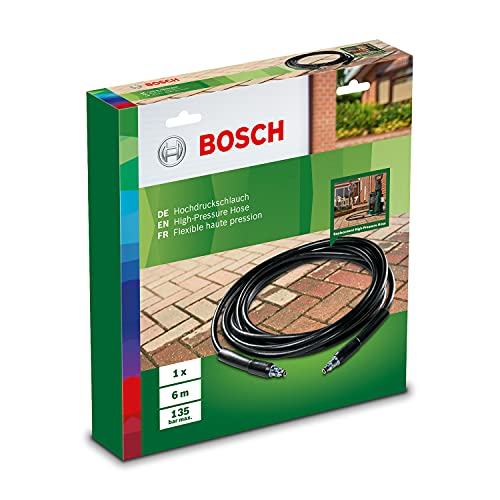Bosch Home and Garden F016800360 - Manguera de Alta presión 6 m, Negro