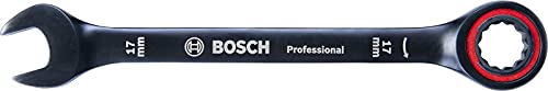 Bosch Professional 1600A016BU Juego Llaves combinadas con función de carraca, Estuche, 10 piezas 8-19 mm