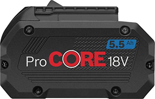 Bosch Professional 18V System ProCORE18V 5.5Ah - Set baterías de litio + cargador (2 baterías x 5.5 Ah + cargador GAL 1880 CV)