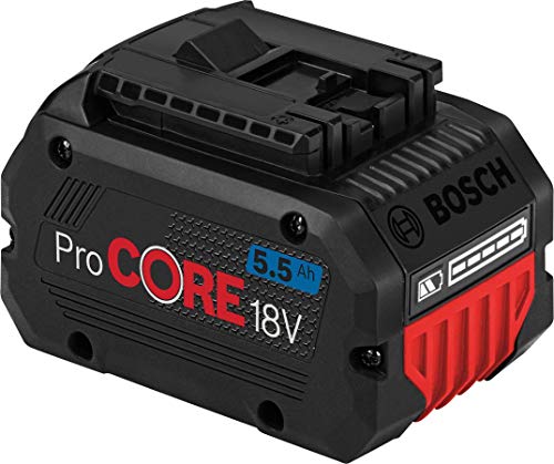 Bosch Professional 18V System ProCORE18V 5.5Ah - Set baterías de litio + cargador (2 baterías x 5.5 Ah + cargador GAL 1880 CV)