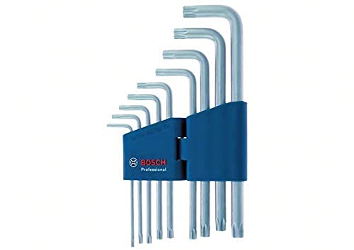 Bosch Professional - Juego de llaves allen Torx (set 9 uds., angulares)