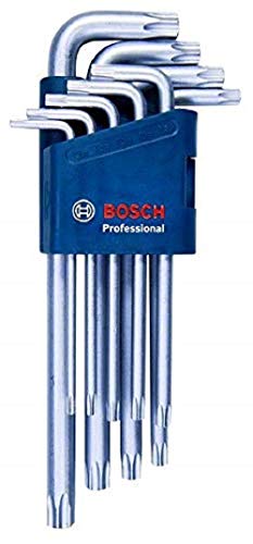 Bosch Professional - Juego de llaves allen Torx (set 9 uds., angulares)