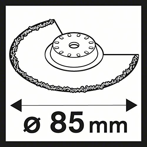 Bosch Professional Starlock - Hoja de sierra segmentada para mortero y abrasivo, Carbide RIFF ACZ 85 RT3, 85 mm