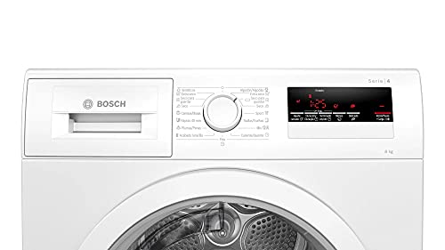 Bosch Serie | 4 WTR85V91ES - Secadora con bomba de calor, Capacidad de 8 kg, Color Blanco