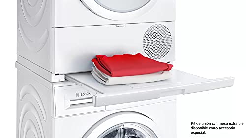 Bosch Serie | 4 WTR85V91ES - Secadora con bomba de calor, Capacidad de 8 kg, Color Blanco