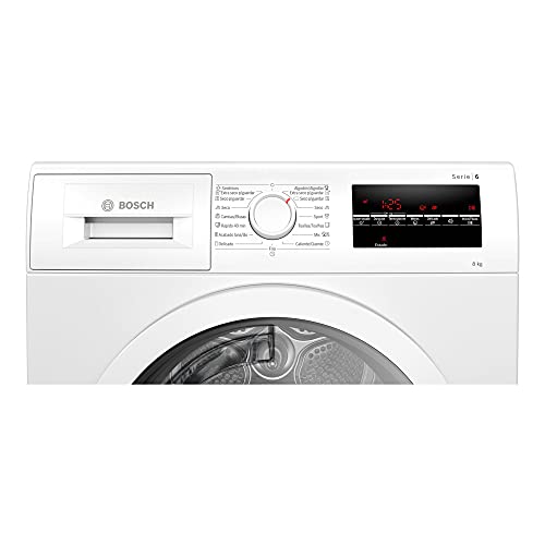 Bosch Serie | 6 WTR87641ES - Secadora con Bomba de Calor, Libre Instalación, Capacidad 8kg, Color Blanco