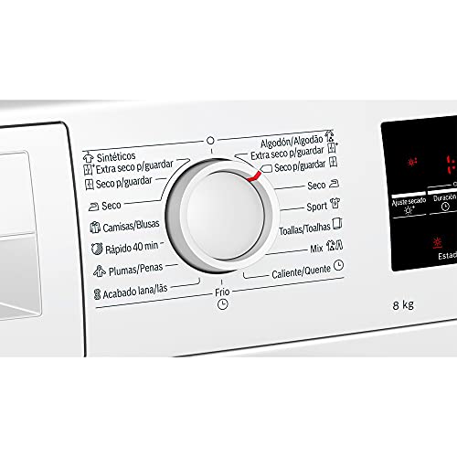 Bosch Serie | 6 WTW87641ES - Secadora con Bomba de Calor, Integrable, Capacidad 8 kg, Color Blanco