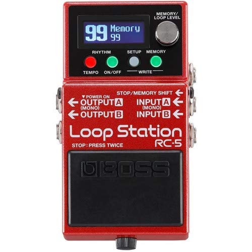 BOSS RC-5 Loop Station – Avanzado looper compacto con un sonido excepcional, 99 memorias de frase, 57 ritmos y compatibilidad con control MIDI. Ideal para guitarra eléctrica y electroacústica, bajo y