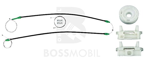 Bossmobil compatible con FOCUS (DAW, DBW), Kombi (DNW), Stufenheck (DFW), Delantero derecho, kit de reparación de elevalunas eléctricos