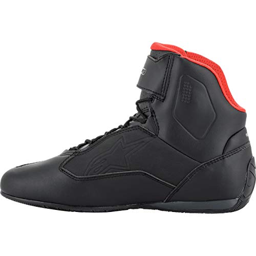 Botas de moto Alpinestars Faster-3 Shoes Black Gray Red, Negro, Gris y Rojo, 41