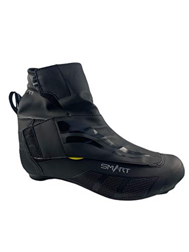 Botín Smart de Ciclismo, Bota para Ciclista - Color Negro y Gris - Talla 44