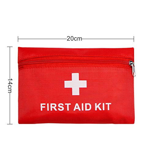 Botiquín de primeros auxilios con 42piezas, bolsa médica portátil, bolsa de supervivencia para emergencias, certificado de CE, ligero y portátil, para coche, hogar, cámping, deportes al aire libre