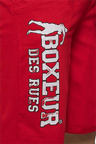 Boxeur des rues - Shorts In Light Fleece with Bottom Turn-up and Logo Print, Man, S