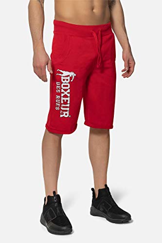 Boxeur des rues - Shorts In Light Fleece with Bottom Turn-up and Logo Print, Man, S