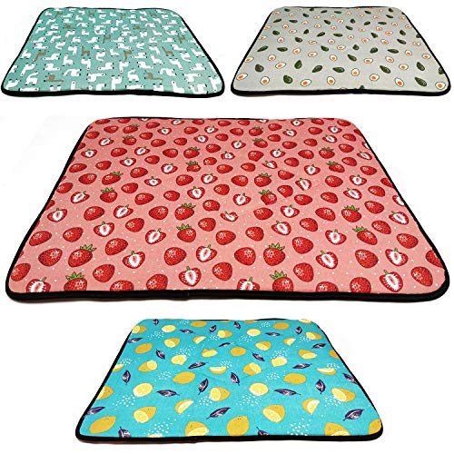 BPS Colchoneta para Perros Gatos Cama Manta Mascotas Antideslizante Tamaño S/M/L Portatil Colchón Almohada Suave Color al Azar (M: 75x60 cm) BPS-1027