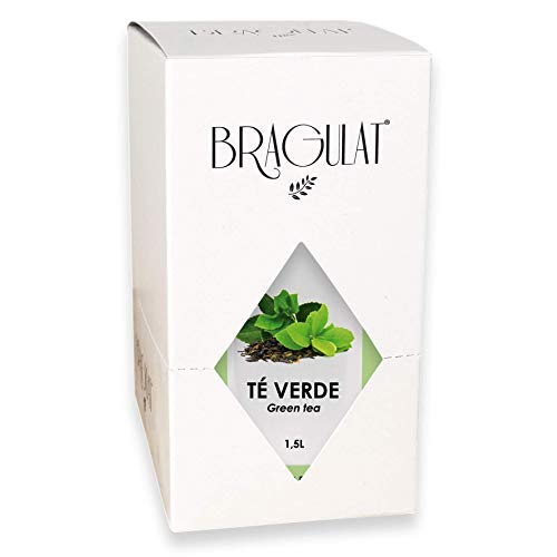 BRAGULAT | Té Verde | Bebidas y Refrescos Instantáneos en Polvo | Sin Azúcar y con Vitamina C | Agua con Sabores | 15 Sobres