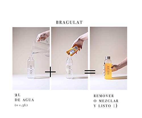 BRAGULAT | Té Verde | Bebidas y Refrescos Instantáneos en Polvo | Sin Azúcar y con Vitamina C | Agua con Sabores | 15 Sobres