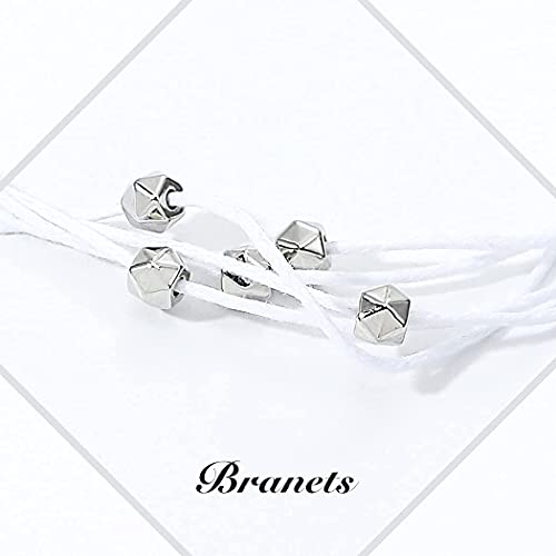 Branets - Juego de pulseras de brújula en capas Boho, pulsera de montaña de plata con cuentas, cadena de mano, accesorios de joyería para mujeres y niñas (3 piezas)