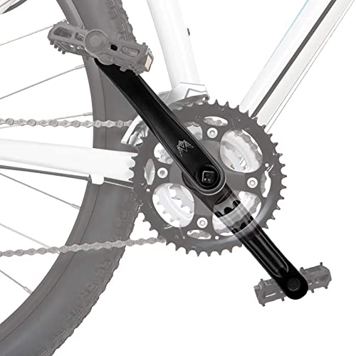 Brazo de Manivela Izquierda, Biela Bicicleta Biela Izquierda Biela Izquierda 170 para Brazo de Bicicleta de Manivela Izquierda de Aleación de Aluminio Brazo Bicicleta MTB 170 mm, Negro