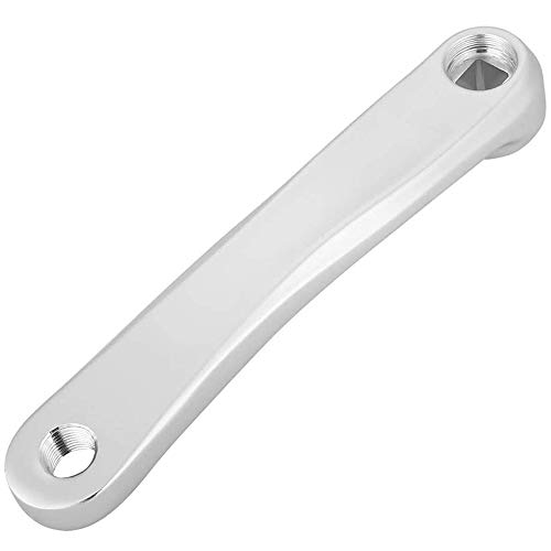 Brazo de Manivela para Bicicleta Brazo Izquierdo de Manivela de Bicicleta para Bicicleta, Bicicleta de Montaña, Bicicleta Estática, Pedales, Bicicleta de Montaña, Brazo de Pedal, Plata, 170 mm