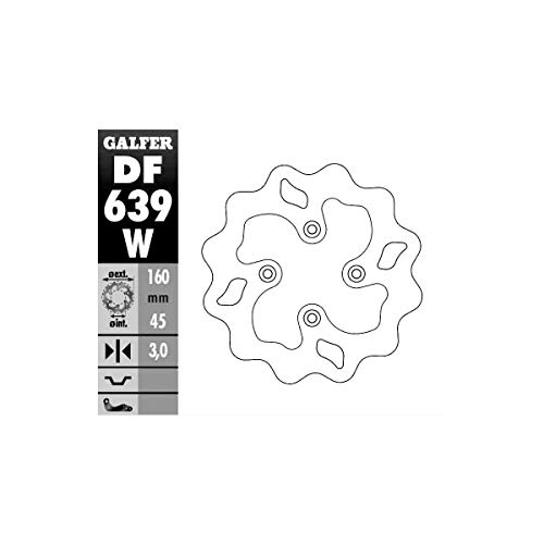 Bremsscheibe Galfer Wave starr DF639W 160 x 3mm hinten