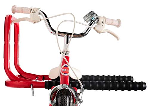 Bricoloco Soporte bicicleta de pared plegable para 2 bicicletas. Guardar y mantener las bicicletas bien ordenadas. Se pliega si no se usa. Solución de espacio para su hogar o garaje. (1 unidad)