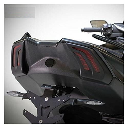 BRIGHTSUN XXshop Apto para Yamaha T-MAX TMAX 530 2017 2017 2019 Tapa de la luz de la señal de Giro Capas de cáscara de Cola Mate Negra (Color : Matte Black)