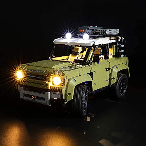 BRIKSMAX Kit de Iluminación Led para Lego Technic Land Rover Defender,Compatible con Ladrillos de Construcción Lego Modelo 42110, Juego de Legos no Incluido…