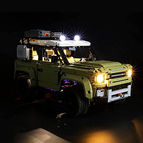 BRIKSMAX Kit de Iluminación Led para Lego Technic Land Rover Defender,Compatible con Ladrillos de Construcción Lego Modelo 42110, Juego de Legos no Incluido…