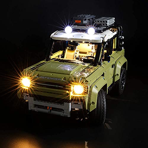 BRIKSMAX Kit de Iluminación Led para Lego Technic Land Rover Defender,Compatible con Ladrillos de Construcción Lego Modelo 42110, Juego de Legos no Incluido…