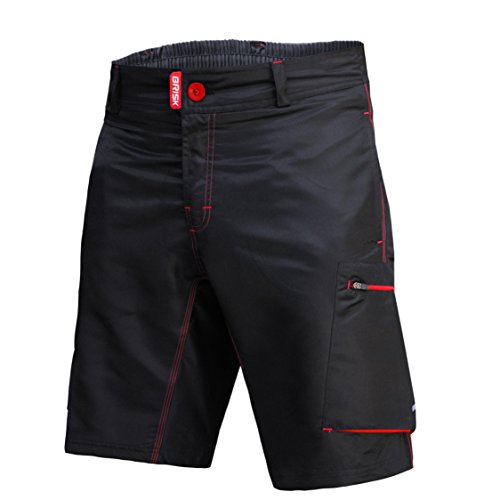 Brisk Bike MTB Padded Shorts Model Padded MTB Shorts Red Black (L)