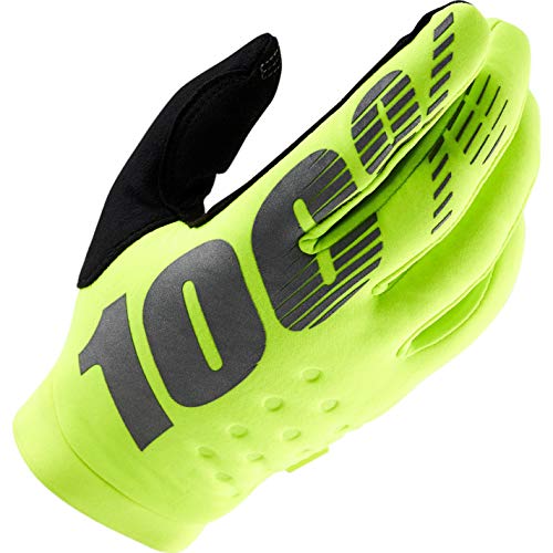 Brisker 100% Glove Fluo Yellow LG