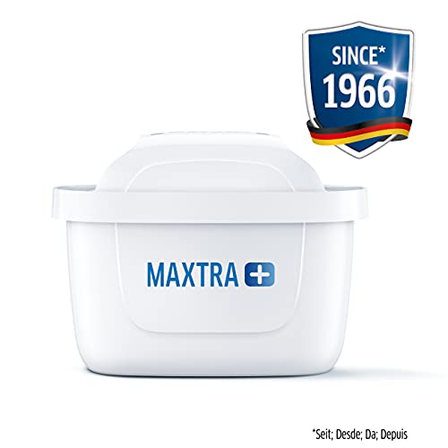 BRITA MAXTRA+ – Pack 6 filtros para el agua, Cartuchos filtrantes compatibles con jarras BRITA que reducen la cal y el cloro