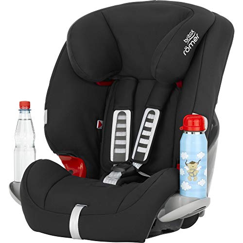 BRITAX RÖMER Silla Coche EVOLVA 1-2-3 Evolutiva y Cómoda Niño de 9 a 36 kg Grupo 1/2/3 de 9 Meses a 12 Años, Cosmos Black