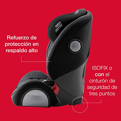 BRITAX RÖMER Silla Coche EVOLVA 1-2-3 SL SICT Evolutiva con Protecciones Laterales Niño de 9 a 36 kg Grupo 1/2/3 de 9 Meses a 12 Años, Cosmos Black