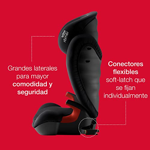 BRITAX RÖMER Silla Coche KIDFIX SL BLACK SERIES Anclaje ISOFIX Niño de 15 a 36 kg Grupo 2/3 de 3,5 a 12 Años, Cosmos Black