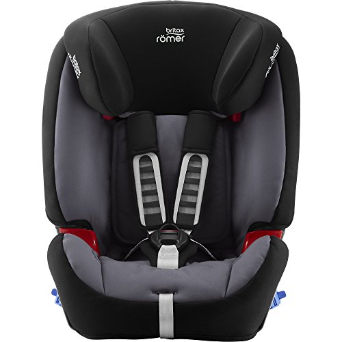 BRITAX RÖMER Silla Coche MULTI-TECH III Flexible con Protecciones Laterales Niño de 9 a 25 kg Grupo 1/2 de 9 Meses a 6 Años, Storm Grey