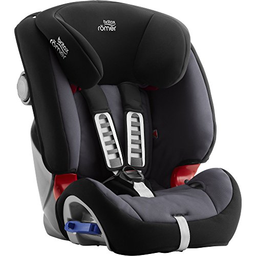 BRITAX RÖMER Silla Coche MULTI-TECH III Flexible con Protecciones Laterales Niño de 9 a 25 kg Grupo 1/2 de 9 Meses a 6 Años, Storm Grey