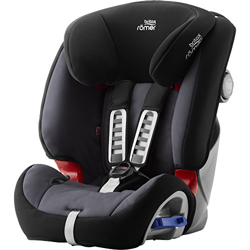 BRITAX RÖMER Silla Coche MULTI-TECH III Flexible con Protecciones Laterales Niño de 9 a 25 kg Grupo 1/2 de 9 Meses a 6 Años, Storm Grey